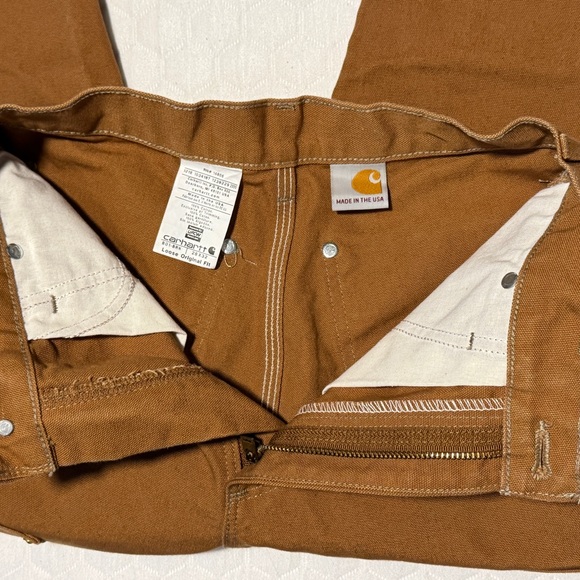 Carhartt B01-BRN Loose Original Fit Double Knee Pants – Men’s 28x32 - Picture 3 of 7